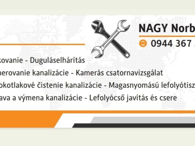 Duguláselhárítás és csatornatisztítás – Nagy Norbert